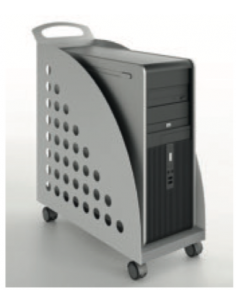 Support CPU sur roulettes -...