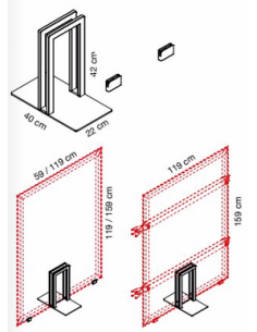 Pied en Acier pour Panneau...