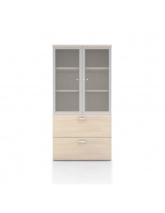 Armoire haute vitrée et...